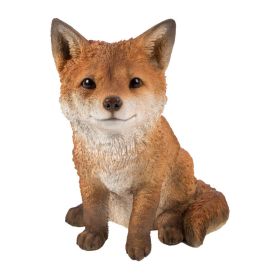 Real Life Sitting Fox Cub - D